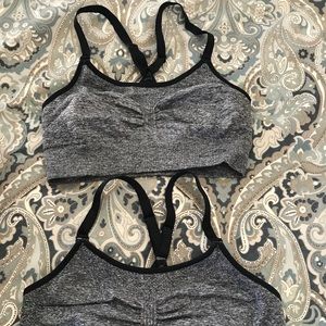 Black and grey Champion Sports Bras